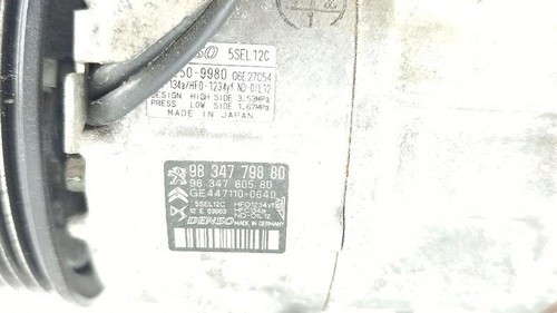 9834779880 air conditioning compressor 200000 for OPEL MOKKA 1.2 (76) 2020 - Picture 2 of 7