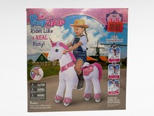 PonyCycle Ride on Unicorn Toy Mechanical Walking Horse for 4-7 Pink E412- Sealed