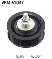 SKF Umlenk-/FüHrungsrolle Keilrippenriemen VKM 61037 FüR Toyota Yaris 80Mm VVT