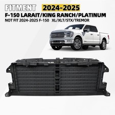 Front Radiator Grille Shutter Assembly For 2024-2025 Ford F-150 w/o Motor Upper