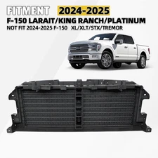Front Radiator Grille Shutter Assembly For 2024-2025 Ford F-150 w/o Motor Upper