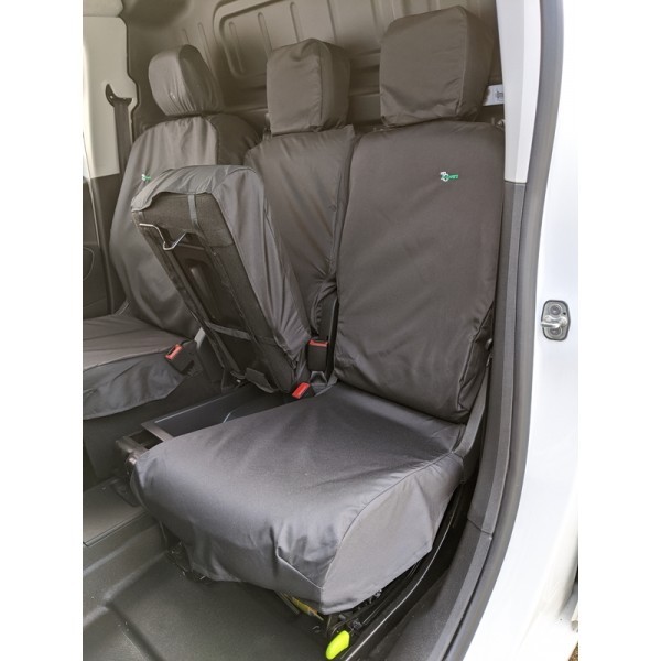 Town & Country Covers Citreon Berlingo Iii 2018 Onwards Black Van Double Passenger Seat Cover - Black - Image 4