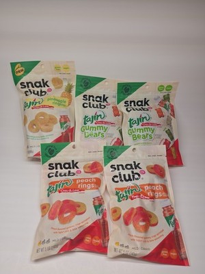 Variety Lot of 5 Bags Of Snak Club  Tajin Chili Lime Candy Brand New Unopened