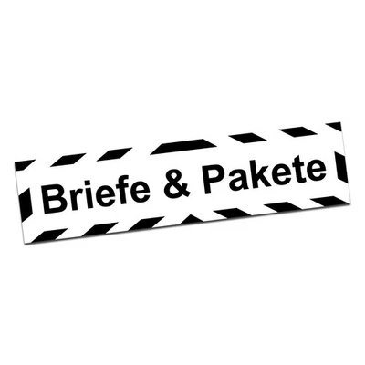 Hinweisschild Aufkleber Briefe & Paket 20x5cm Wasserfest Schild Folie R197 - Bild 1 von 4
