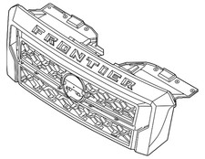Genuine Nissan Grille Assembly 62310-9by1c Genuine Nissan Grille Assembly 62310-9by1c