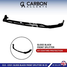 Mercedes CLS C257 AMG LINE Glanz Schwarz Frontsplitter 18-23 UK VERKÄUFER Mercedes CLS C257 AMG LINE Glanz Schwarz Frontsplitter 18-23 UK VERKÄUFER