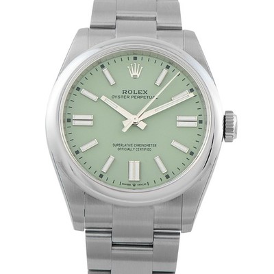 Rolex Oyster Perpetual 41 Pistachio Dial Steel Watch 134300