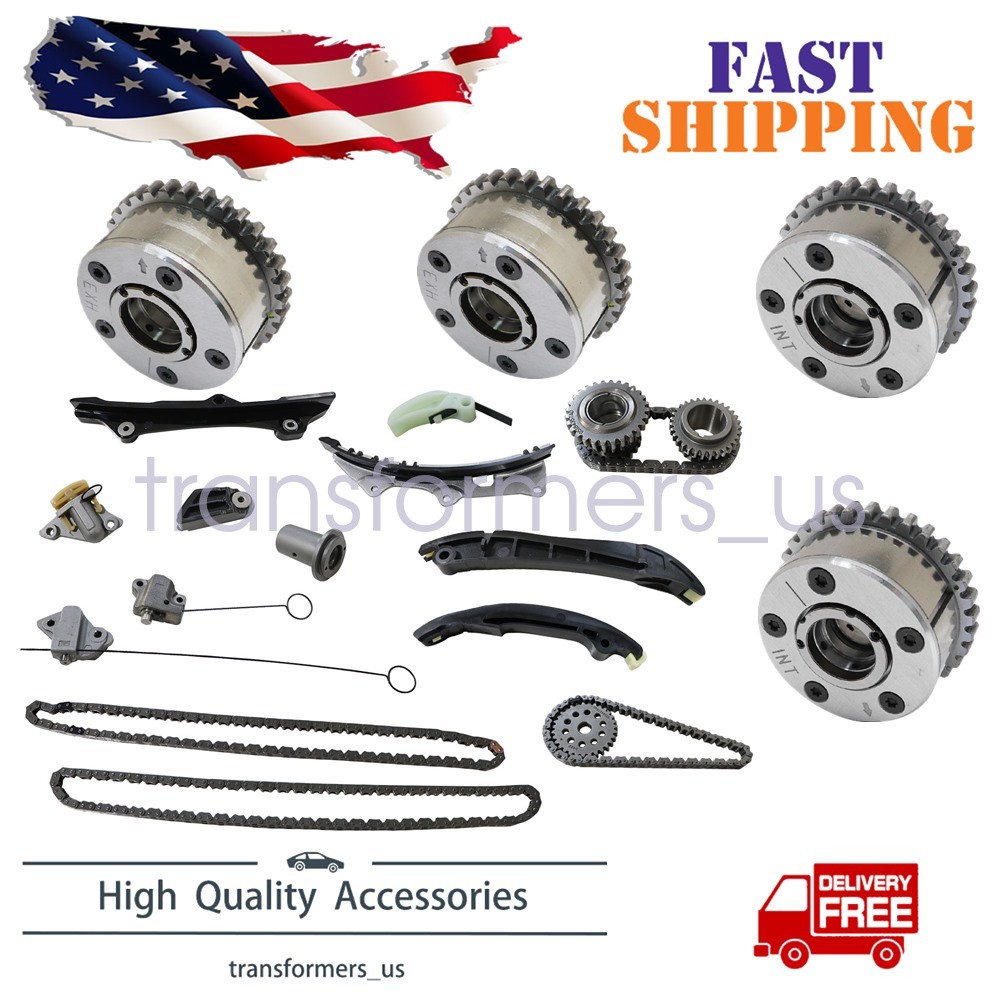 New Timing Chain Kit Camshaft Phaser For Maserati Quattroporte Ghibli Levante
