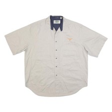 INFINITY BY CLASSIC Herren Beiges Kurzarmhemd L Baumwolle Freizeit Button-Up