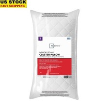 Memory Foam Cluster Bed Pillow King Size Antimicrobial Support Sleep Comfort New