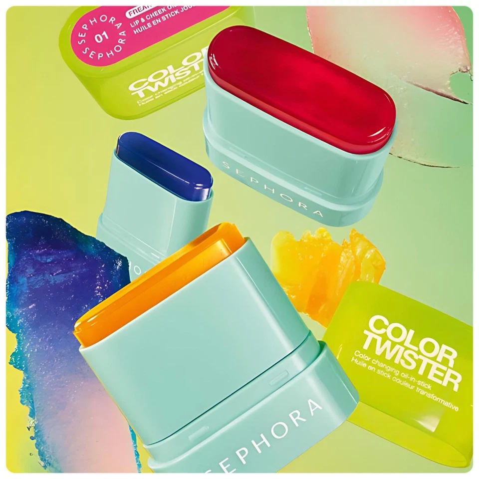 Aceite en barra Sephora Color Twister que cambia de color para labios y mejillas*Bizarre Berry* Foto 4 de 4