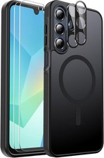 Mangix for Samsung Galaxy A16 5G Phone Case, with 2-Pack Tempered Glass Screen P