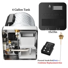 6 Gallon RV Water Heater Gas & Electric Tank w/Anode Rod for Suburban,Dometic