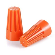 UL Listed 500Pcs 22-14AWG Wire Connector Nuts, Wire Caps for 500 PCS Orange