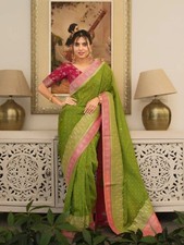 Designer Sari Bollywood Bridal Silk Saree Blouse South Indian Party Wear Saree 