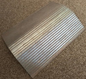 Vestil LHCR-48 Aluminum Cable Hose Crossover Ramp (12" Cut Piece) 10,000 lb Load