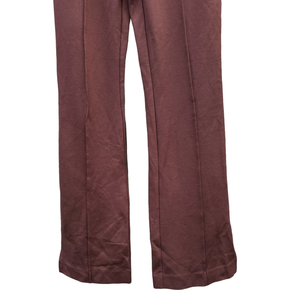 Peace Love World Ponte Split Hem Pants Chocolate Brown XS - Image 4 of 4