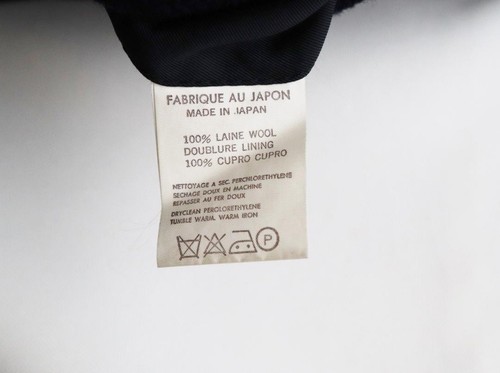 Yohji Yamamoto Pour Homme Archive Suit Set 2B Wool Navy 80s 90s Logo Size M - 第 10/12 張圖片