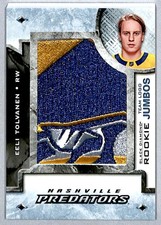 Eeli Tolvanen 2018-19 UD Black Diamond Team Logo Jumbos Rookie #RTL-ET Nashville