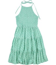American Eagle Womens Floral Ruffled Dress, Green, X-Small