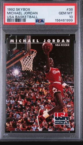 Michael Jordan #38 card from 1992 Skybox USA