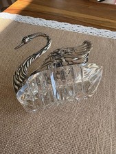 Antike große Saliere Schwan 835 Silber ALBO Sammlerobjekt - Bester Preis!