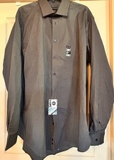 NWT Kenneth Cole Awearness Non-Iron Slim Fit Long Sleeve Button Down Dress Shirt