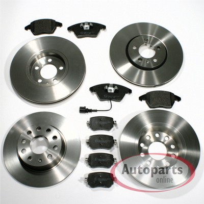 Bremsscheiben Ø 314 mm + Ø 300 mm + Beläge vorne hinten für Audi A4 [B9]