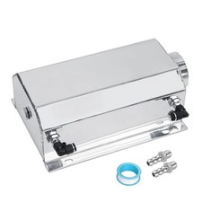 Coolant Radiator Tank Reservoir Expansion Overflow Tank 2 Litres Silver