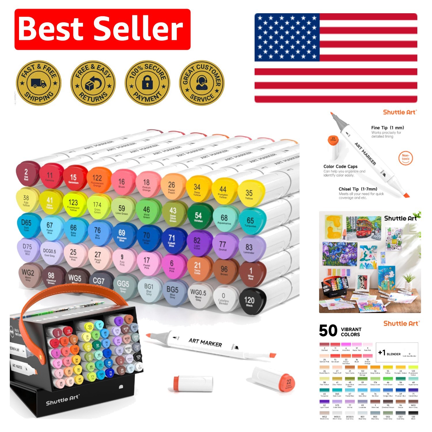 Set With Colorless Blender - Ultimate Art Kit