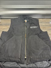 Carhartt V02 MDT Arctic Quilt Lined Duck Canvas Vest Men's XL Black USA