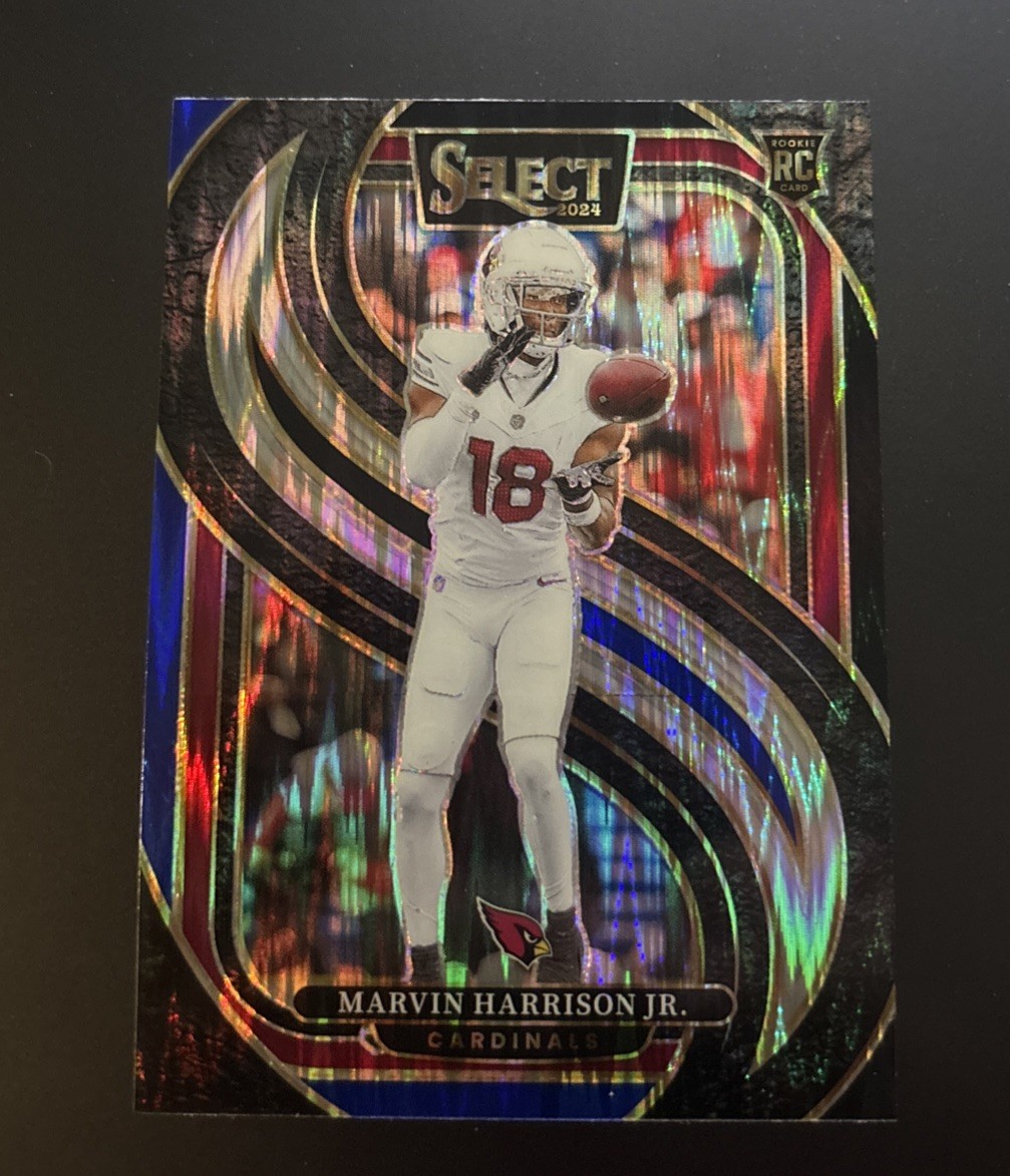 2024 Panini Select - Premier Level Marvin Harrison Jr. #115 Red & Blue Shock