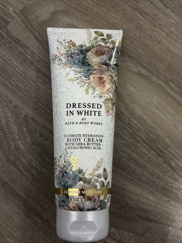 New Bath & Body Works Dressed in White Ultimate Hydration Body Cream 8 oz