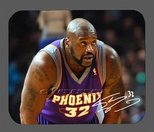Shaquille O'Neal Phoenix Suns Facsimile Autographed Mouse Pad Item#10370 Shaquille O'Neal Phoenix Suns Facsimile Autographed Mouse Pad Item#10370