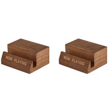 2X 2X Wooden Vinyl Record Holder Display Stand - Tabletop Now Playing Album1036