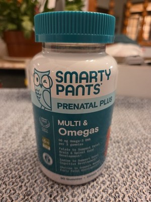 Smarty Pants Prenatal Plus Multivitamin & Omega 90 Gummies19 Nutrients EXP 03/27