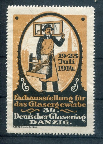 Gdansk 1914 GLASERTAG Brown Ungumized (79306)