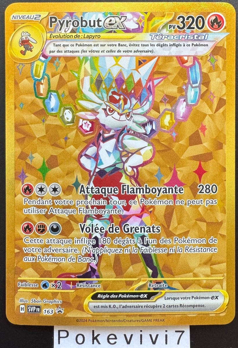 Tazos Pokemon Carta Pokémon Cinderace Ex SVP163 Promo, Colección Ultra Premium, Inglés, Tipo Fuego EX, Con Protección De Envío Heartforcards Coleccionable Exclusivo Inglés
