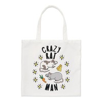 VerrüCkt Rat Man Stars Regular Tragetasche Vatertag Tier Lustig Shopper