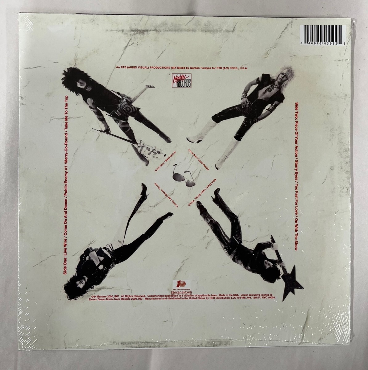 MOTLEY CRUE 「TOO FAST FOR LOVE」 LP Motley Crue - Too Fast For Love - Vinyl LP Record Album