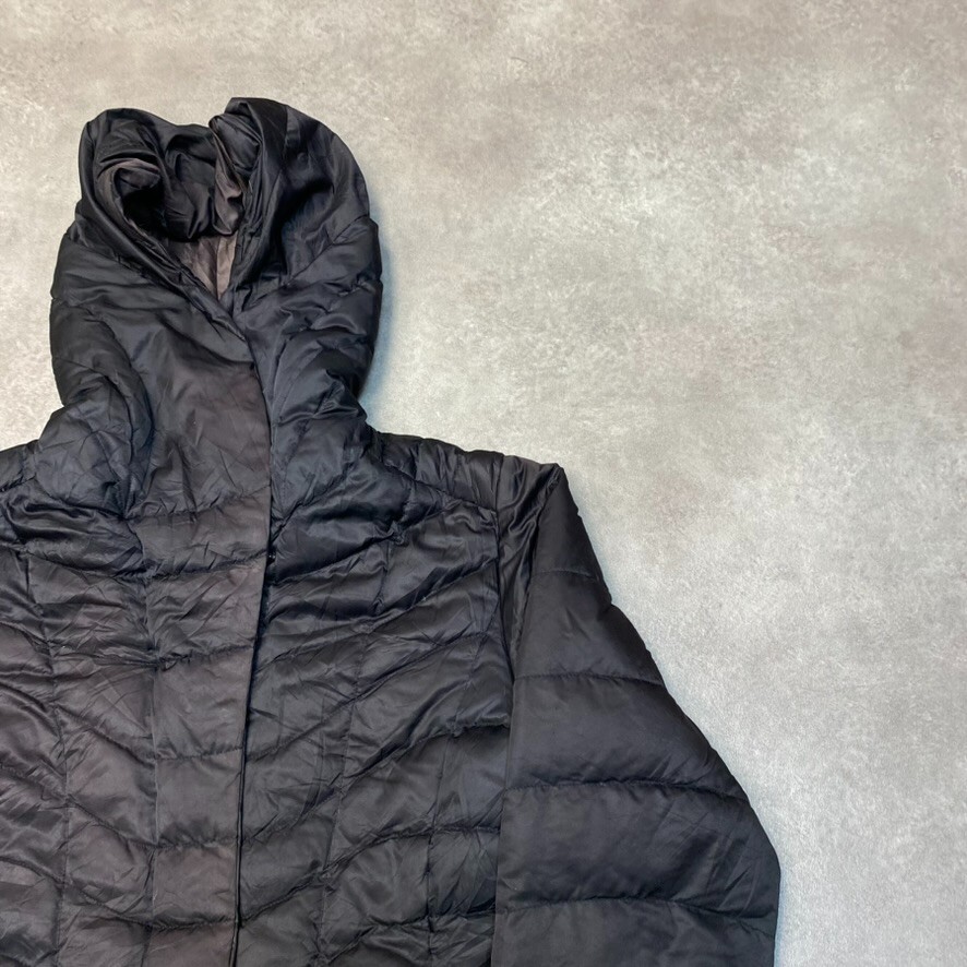 Patagonia Puffer Jacket Womens Medium Down Downtown Loft Parka Coat, Black image 2