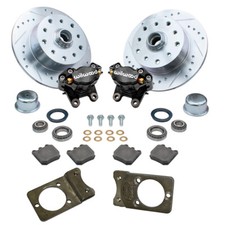 Empi 22-6158-b Vw Bug Front Wilwood Disc Brake Kit Wbrackets 5 Lug Porscheche