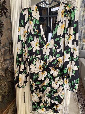 astr green floral mini dress Bubble Floral Mini Dress main image 1