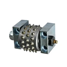 45 Teeth Separated Carbide Tips Bush Hammer Roller for Stone Surface Grinding