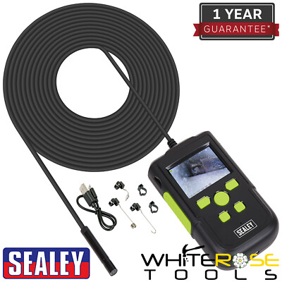 Sealey Video Endoskop Ø8mm Kamera Handheld LCD Bildschirm IP67 Bewertung