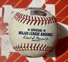 Rowdy Tellez HIT GROUNDOUT Toronto Blue Jays Game Used Ball 5/7/2021 @ Houston