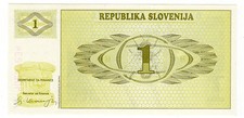 *Slowenien 1 Tolarjev Banknote 1992 *