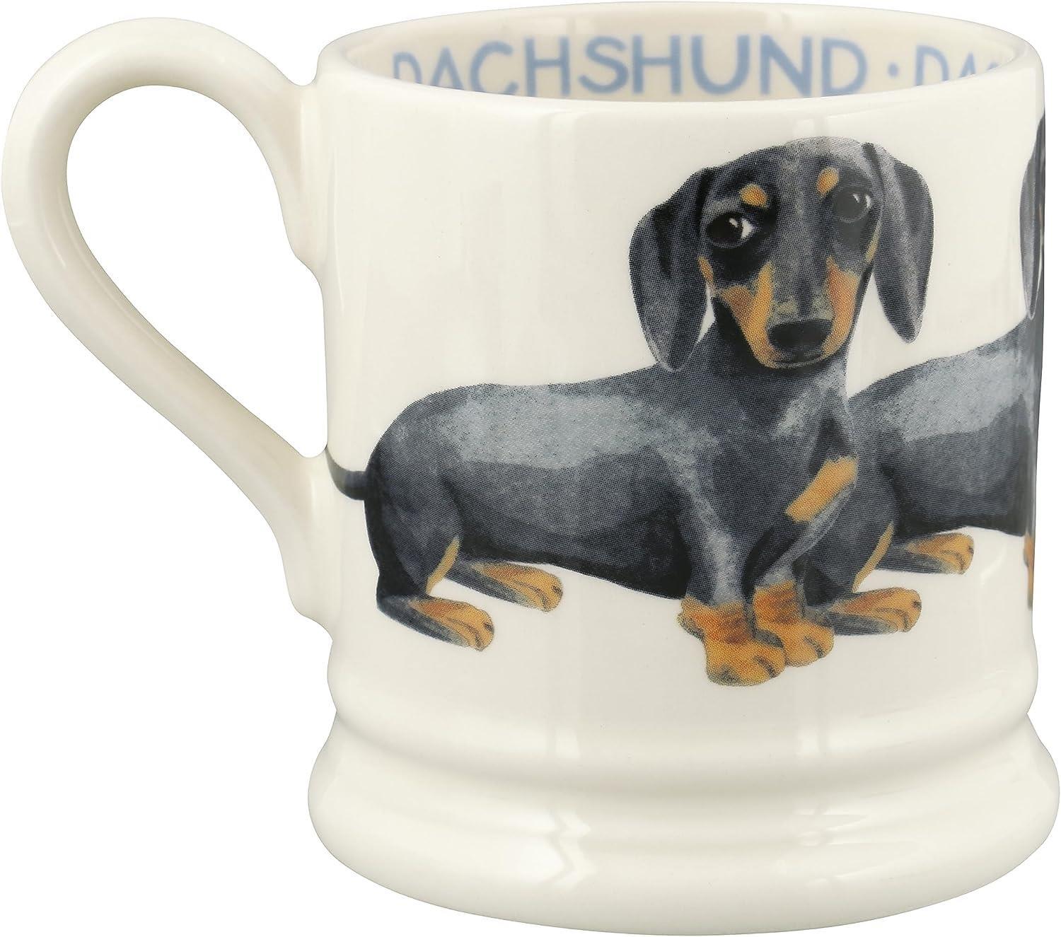 Emma Bridgewater Dachshund Sausage Dog Half Pint Dog Mug English Earthenware