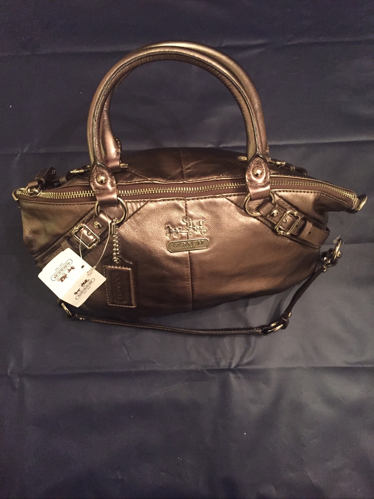 coach handbags new with tags medium red-image