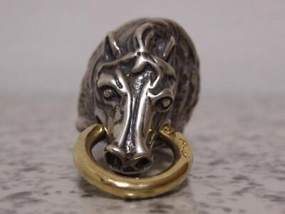 Bill Wall Leather Horse Ring US 6.5 size BWL | eBay Bill Wall Leather Horse Ring US 6.5 size BWL | eBay